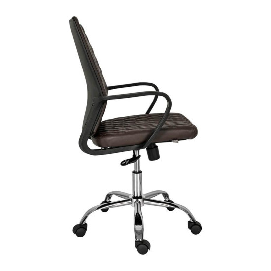 ΚΑΡΕΚΛΑ ΓΡΑΦΕΙΟΥ  ΚΑΦΕ ΤΕΧΝΟΔΕΡΜΑ 59x61x95/105εκ