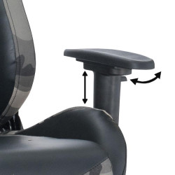 ΚΑΡΕΚΛΑ ΓΡΑΦΕΙΟΥ-GAMING  9810 ΓΚΡΙ ΜΕ ΓΚΡΙ 68.5x69.5x128.5εκ ΚΑΡΕΚΛΑ ΓΡΑΦΕΙΟΥ-GAMING  9810 ΓΚΡΙ ΜΕ ΓΚΡΙ 68.5x69.5x128.5εκ