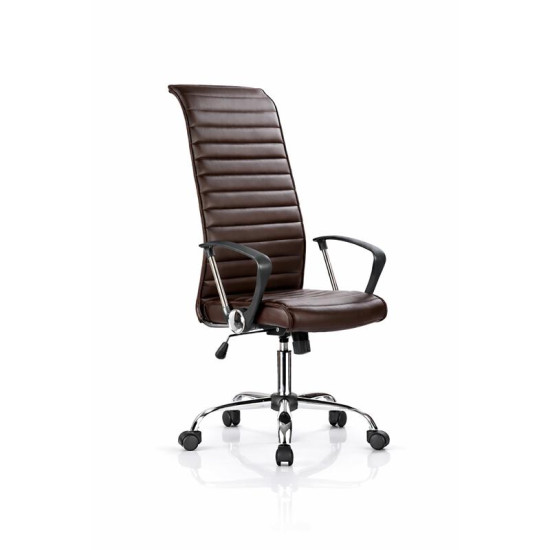 ΚΑΡΕΚΛΑ ΓΡΑΦΕΙΟΥ ΚΑΦΕ ΔΕΡΜΑΤΙΝΗ SP-6351-6 57x60x117-127εκ ΚΑΡΕΚΛΑ ΓΡΑΦΕΙΟΥ ΚΑΦΕ ΔΕΡΜΑΤΙΝΗ SP-6351-6 57x60x117-127εκ