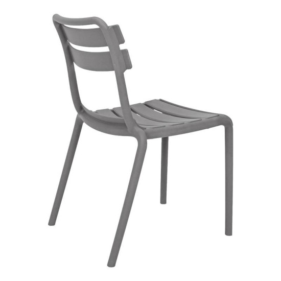 ΚΑΡΕΚΛΑ ΚΗΠΟΥ ΑΠΟ ΠΟΛΥΠΡΟΠΥΛΕΝΙΟ ΧΩΡΙΣ ΜΠΡΑΤΣΑ  "Olivia" ΜΕ UV ΠΡΟΣΤΑΣΙΑ ΣΚΟΥΡΟ ΓΚΡΙ ΧΡΩΜΑ 43x58x81εκ