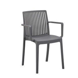 ΚΑΡΕΚΛΑ ΚΗΠΟΥ ΑΠΟ ΠΟΛΥΠΡΟΠΥΛΕΝΙΟ  "Emma" ΜΕ UV ΠΡΟΣΤΑΣΙΑ ΣΚΟΥΡΟ ΓΚΡΙ ΧΡΩΜΑ 55x56x82εκ