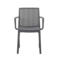 ΚΑΡΕΚΛΑ ΚΗΠΟΥ ΑΠΟ ΠΟΛΥΠΡΟΠΥΛΕΝΙΟ  "Emma" ΜΕ UV ΠΡΟΣΤΑΣΙΑ ΣΚΟΥΡΟ ΓΚΡΙ ΧΡΩΜΑ 55x56x82εκ