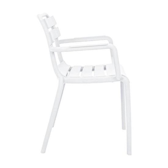 ΚΑΡΕΚΛΑ ΚΗΠΟΥ ΑΠΟ ΠΟΛΥΠΡΟΠΥΛΕΝΙΟ  "Olivia" ΜΕ UV ΠΡΟΣΤΑΣΙΑ ΛΕΥΚΟ ΧΡΩΜΑ 43x58x81εκ