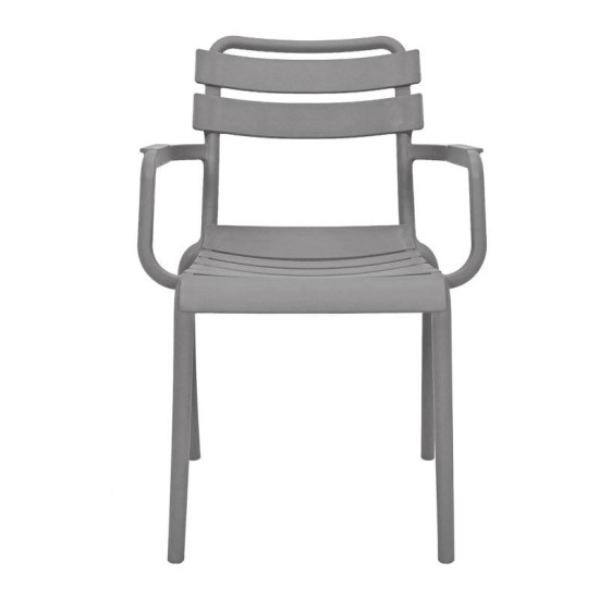 ΚΑΡΕΚΛΑ ΚΗΠΟΥ ΑΠΟ ΠΟΛΥΠΡΟΠΥΛΕΝΙΟ  "Olivia" ΜΕ UV ΠΡΟΣΤΑΣΙΑ ΣΚΟΥΡΟ ΓΚΡΙ ΧΡΩΜΑ 43x58x81εκ