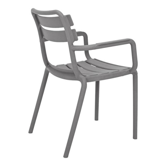 ΚΑΡΕΚΛΑ ΚΗΠΟΥ ΑΠΟ ΠΟΛΥΠΡΟΠΥΛΕΝΙΟ  "Olivia" ΜΕ UV ΠΡΟΣΤΑΣΙΑ ΣΚΟΥΡΟ ΓΚΡΙ ΧΡΩΜΑ 43x58x81εκ