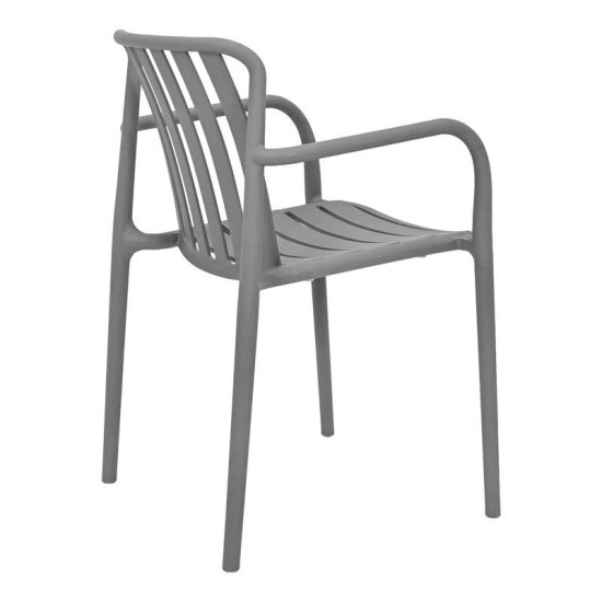 ΚΑΡΕΚΛΑ ΚΗΠΟΥ ΑΠΟ ΠΟΛΥΠΡΟΠΥΛΕΝΙΟ  "Sophia" ΜΕ UV ΠΡΟΣΤΑΣΙΑ ΣΚΟΥΡΟ ΓΚΡΙ ΧΡΩΜΑ 57x58x82εκ