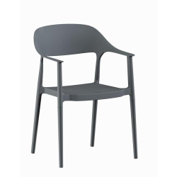 ΚΑΡΕΚΛΑ ΚΗΠΟΥ  "Aven" ΑΠΟ ΠΟΛΥΠΡΟΠΥΛΕΝΙΟ (PP) ΓΚΡΙ ΧΡΩΜΑ 55x54x83εκ