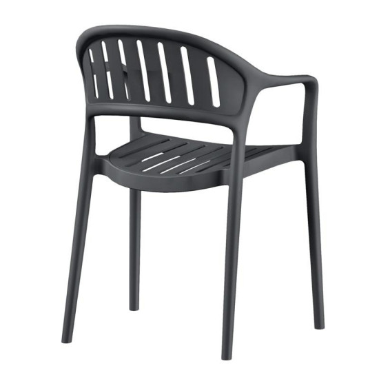 ΚΑΡΕΚΛΑ ΚΗΠΟΥ  "Calmara" ΑΠΟ ΠΟΛΥΠΡΟΠΥΛΕΝΙΟ (PP) ΜΑΥΡΟ ΧΡΩΜΑ 57x52x81εκ