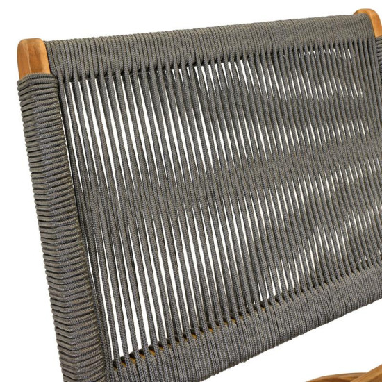 ΚΑΡΕΚΛΑ ΚΗΠΟΥ "Ivy" ΦΥΣΙΚΟ ΞΥΛΟ ΑΚΑΚΙΑΣ ΜΕ ΓΚΡΙ ΚΟΡΔΟΝΙ 72x60x75εκ ΚΑΡΕΚΛΑ ΚΗΠΟΥ "Ivy" ΦΥΣΙΚΟ ΞΥΛΟ ΑΚΑΚΙΑΣ ΜΕ ΓΚΡΙ ΚΟΡΔΟΝΙ 72x60x75εκ