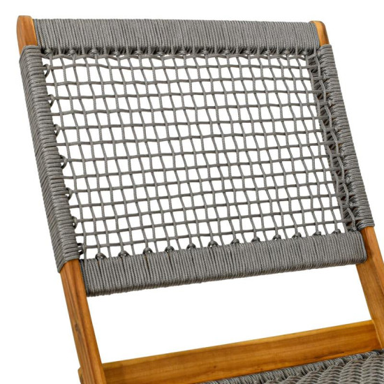 ΚΑΡΕΚΛΑ ΚΗΠΟΥ "Lyra" ΦΥΣΙΚΟ ΞΥΛΟ ΑΚΑΚΙΑΣ ΜΕ ΓΚΡΙ ΚΟΡΔΟΝΙ 72x60x75εκ ΚΑΡΕΚΛΑ ΚΗΠΟΥ "Lyra" ΦΥΣΙΚΟ ΞΥΛΟ ΑΚΑΚΙΑΣ ΜΕ ΓΚΡΙ ΚΟΡΔΟΝΙ 72x60x75εκ