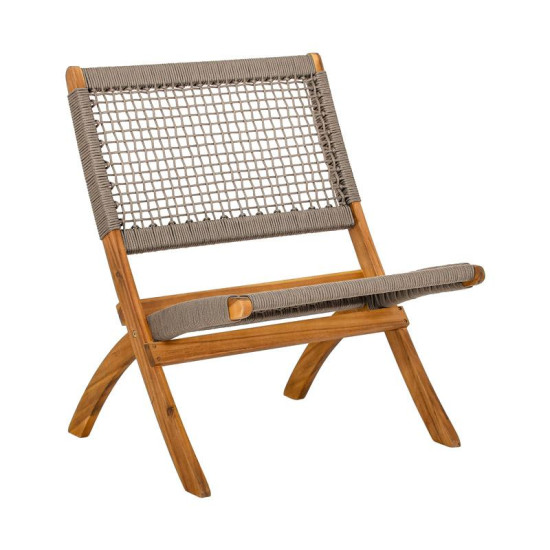 ΚΑΡΕΚΛΑ ΚΗΠΟΥ  "Lyra" ΦΥΣΙΚΟ ΞΥΛΟ ΑΚΑΚΙΑΣ ΜΕ ΜΠΕΖ ΚΟΡΔΟΝΙ 72x60x75εκ