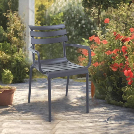 ΚΑΡΕΚΛΑ ΚΗΠΟΥ Margaret ΓΚΡΙ ΧΡΩΜΑ 57x56x83εκ ΚΑΡΕΚΛΑ ΚΗΠΟΥ Margaret ΓΚΡΙ ΧΡΩΜΑ 57x56x83εκ