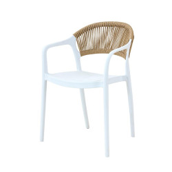 ΚΑΡΕΚΛΑ ΚΗΠΟΥ Marion ΛΕΥΚΟ-ΚΑΦΕ ΧΡΩΜΑ 57x54x81εκ ΚΑΡΕΚΛΑ ΚΗΠΟΥ Marion ΛΕΥΚΟ-ΚΑΦΕ ΧΡΩΜΑ 57x54x81εκ