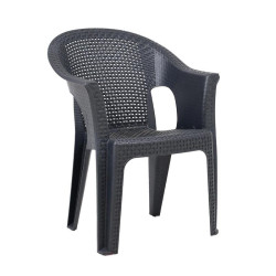 ΚΑΡΕΚΛΑ ΚΗΠΟΥ  Melina ΑΝΘΡΑΚΙ ΧΡΩΜΑ 62x43x86εκ