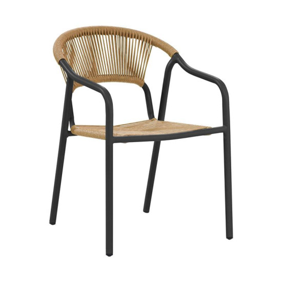 ΚΑΡΕΚΛΑ ΚΗΠΟΥ  "Solace" ΓΚΡΙ-ΦΥΣΙΚΟ ΧΡΩΜΑ 56x65x82εκ