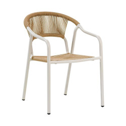 ΚΑΡΕΚΛΑ ΚΗΠΟΥ "Solace" ΛΕΥΚΟ-ΦΥΣΙΚΟ ΧΡΩΜΑ 56x65x82εκ ΚΑΡΕΚΛΑ ΚΗΠΟΥ "Solace" ΛΕΥΚΟ-ΦΥΣΙΚΟ ΧΡΩΜΑ 56x65x82εκ