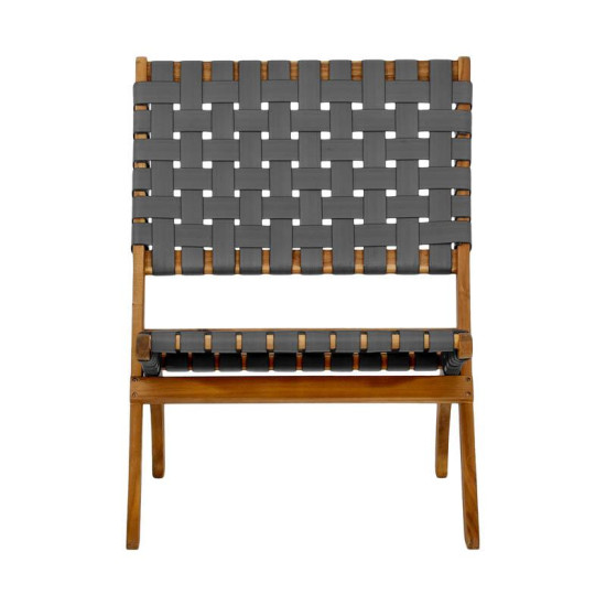 ΚΑΡΕΚΛΑ ΚΗΠΟΥ  "Solena" ΦΥΣΙΚΟ ΞΥΛΟ ΑΚΑΚΙΑΣ ΜΕ ΓΚΡΙ PU ΙΜΑΝΤΕΣ 72x60x75εκ