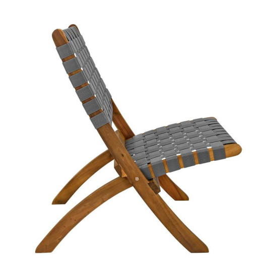 ΚΑΡΕΚΛΑ ΚΗΠΟΥ  "Solena" ΦΥΣΙΚΟ ΞΥΛΟ ΑΚΑΚΙΑΣ ΜΕ ΓΚΡΙ PU ΙΜΑΝΤΕΣ 72x60x75εκ