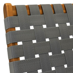 ΚΑΡΕΚΛΑ ΚΗΠΟΥ  "Solena" ΦΥΣΙΚΟ ΞΥΛΟ ΑΚΑΚΙΑΣ ΜΕ ΓΚΡΙ PU ΙΜΑΝΤΕΣ 72x60x75εκ