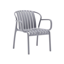 ΚΑΡΕΚΛΑ ΚΗΠΟΥ  "Zenya" ΑΠΟ ΠΟΛΥΠΡΟΠΥΛΕΝΙΟ (PP) ΣΚΟΥΡΟ ΓΚΡΙ ΧΡΩΜΑ 82x60x75εκ