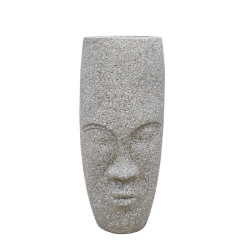 ΚΑΣΠΩ ΔΑΠΕΔΟΥ   FL029 "Face" ΓΚΡΙ ΧΡΩΜΑ 38x38x88εκ