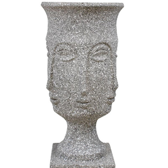 ΚΑΣΠΩ ΔΑΠΕΔΟΥ   FL1996 "Face" ΓΚΡΙ ΧΡΩΜΑ 35x35x93εκ