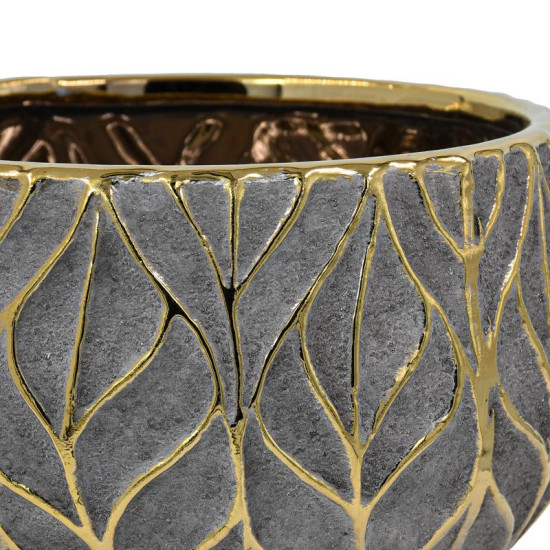 ΚΕΡΑΜΙΚΗ ΚΟΥΠ  FL126045 ΧΡΥΣΟ-ΚΑΦΕ 18x10εκ