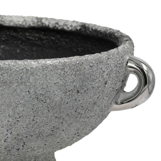 ΚΕΡΑΜΙΚΗ ΚΟΥΠ  FL135001 ΑΣΗΜΙ-ΓΚΡΙ 20x9εκ