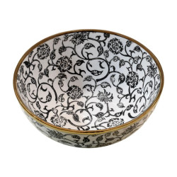 ΚΕΡΑΜΙΚΗ ΚΟΥΠ FL22961 ΜΑΥΡΟ-ΛΕΥΚΟ-ΧΡΥΣΟ ΧΡΩΜΑ 25x10εκ ΚΕΡΑΜΙΚΗ ΚΟΥΠ FL22961 ΜΑΥΡΟ-ΛΕΥΚΟ-ΧΡΥΣΟ ΧΡΩΜΑ 25x10εκ