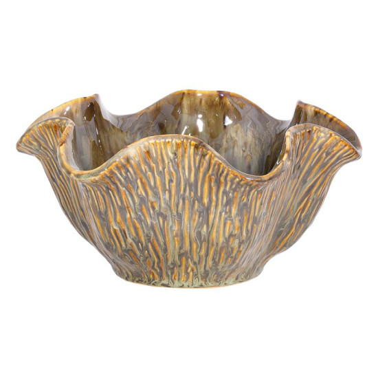 ΚΕΡΑΜΙΚΗ ΚΟΥΠ  FL30010 ΜΠΕΖ-ΓΚΡΙ-ΧΡΥΣΟ ΧΡΩΜΑ 24x12εκ