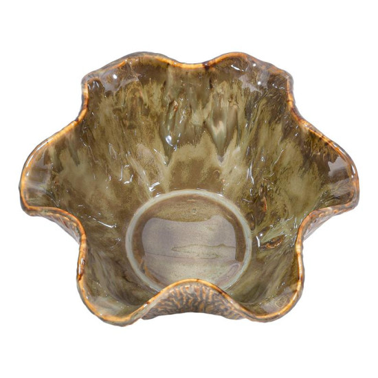 ΚΕΡΑΜΙΚΗ ΚΟΥΠ  FL30010 ΜΠΕΖ-ΓΚΡΙ-ΧΡΥΣΟ ΧΡΩΜΑ 24x12εκ