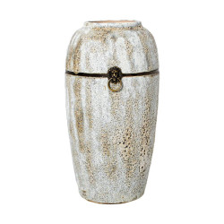 ΚΕΡΑΜΙΚΟ ΒΑΖΟ ΔΑΠΕΔΟΥ  ΓΚΡΙ ΧΡΩΜΑ 50εκ