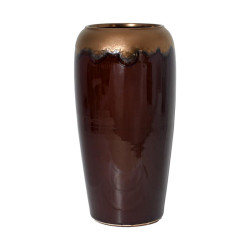 ΚΕΡΑΜΙΚΟ ΒΑΖΟ ΔΑΠΕΔΟΥ  ΚΑΦΕ ΧΡΥΣΟ ΧΡΩΜΑ 50εκ