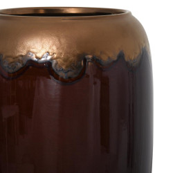 ΚΕΡΑΜΙΚΟ ΒΑΖΟ ΔΑΠΕΔΟΥ  ΚΑΦΕ ΧΡΥΣΟ ΧΡΩΜΑ 50εκ ΚΕΡΑΜΙΚΟ ΒΑΖΟ ΔΑΠΕΔΟΥ  ΚΑΦΕ ΧΡΥΣΟ ΧΡΩΜΑ 50εκ