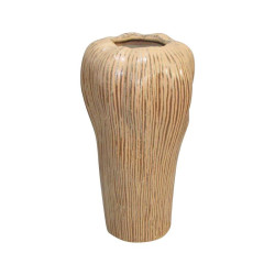 ΚΕΡΑΜΙΚΟ ΒΑΖΟ  606728 ΚΑΦΕ ΧΡΩΜΑ 17,3x17x32,2εκ sls