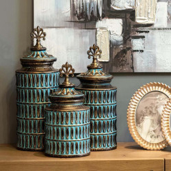 ΚΕΡΑΜΙΚΟ ΒΑΖΟ 818694 ΜΠΡΟΝΖΕ 16x16x47εκ ΚΕΡΑΜΙΚΟ ΒΑΖΟ 818694 ΜΠΡΟΝΖΕ 16x16x47εκ