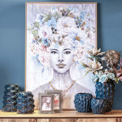 ΚΕΡΑΜΙΚΟ ΒΑΖΟ  Belinda ΜΠΛΕ ΧΡΩΜΑ 21x21x32εκ