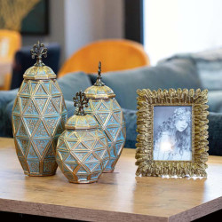 ΚΕΡΑΜΙΚΟ ΒΑΖΟ  ΒΕΡΑΜΑΝ ΧΡΥΣΟ 40.5εκ sls