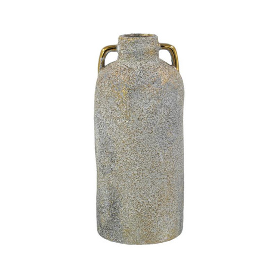 ΚΕΡΑΜΙΚΟ ΒΑΖΟ  FL134035 ΧΡΥΣΟ-ΓΚΡΙ 14x30εκ