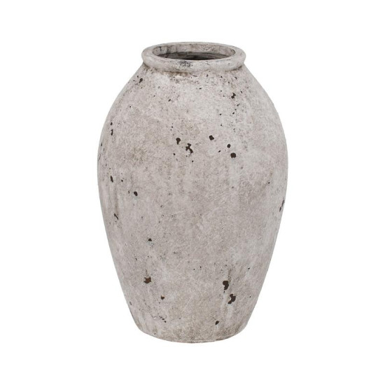 ΚΕΡΑΜΙΚΟ ΒΑΖΟ  FL18054 ΓΚΡΙ ΧΡΩΜΑ 23x23x35εκ