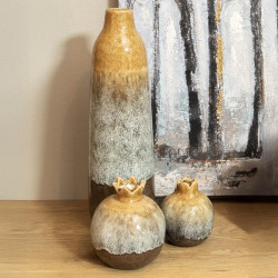 ΚΕΡΑΜΙΚΟ ΒΑΖΟ FL1829 ΚΑΦΕ-ΜΠΕΖ ΧΡΩΜΑ 13x41εκ ΚΕΡΑΜΙΚΟ ΒΑΖΟ FL1829 ΚΑΦΕ-ΜΠΕΖ ΧΡΩΜΑ 13x41εκ