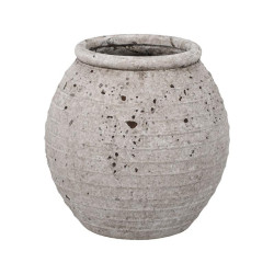 ΚΕΡΑΜΙΚΟ ΒΑΖΟ  FL19311 ΓΚΡΙ ΧΡΩΜΑ 19x19x19εκ