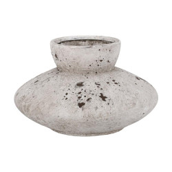 ΚΕΡΑΜΙΚΟ ΒΑΖΟ  FL19365 ΓΚΡΙ ΧΡΩΜΑ 21x21x13εκ