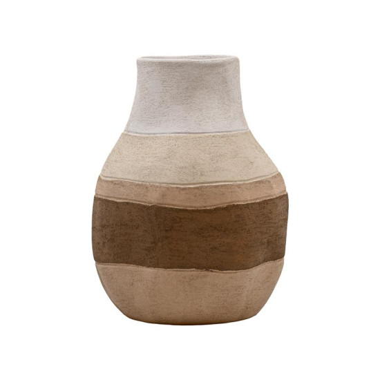 ΚΕΡΑΜΙΚΟ ΒΑΖΟ  FL20093 ΑΝΟΙΧΤΟ ΚΑΦΕ ΧΡΩΜΑ 22x29εκ