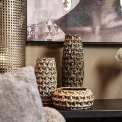 ΚΕΡΑΜΙΚΟ ΒΑΖΟ  FL22038 ΚΙΤΡΙΝΟ ΧΡΩΜΑ 12x35εκ ΚΕΡΑΜΙΚΟ ΒΑΖΟ  FL22038 ΚΙΤΡΙΝΟ ΧΡΩΜΑ 12x35εκ