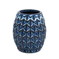 ΚΕΡΑΜΙΚΟ ΒΑΖΟ  FL22041 ΜΠΛΕ ΧΡΩΜΑ 15x18εκ