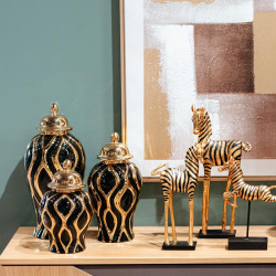 ΚΕΡΑΜΙΚΟ ΒΑΖΟ FL22213 ΜΑΥΡΟ-ΧΡΥΣΟ ΧΡΩΜΑ 16x25εκ ΚΕΡΑΜΙΚΟ ΒΑΖΟ FL22213 ΜΑΥΡΟ-ΧΡΥΣΟ ΧΡΩΜΑ 16x25εκ