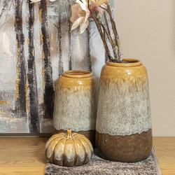 ΚΕΡΑΜΙΚΟ ΒΑΖΟ FL2361 ΚΑΦΕ-ΜΠΕΖ ΧΡΩΜΑ 19x32εκ ΚΕΡΑΜΙΚΟ ΒΑΖΟ FL2361 ΚΑΦΕ-ΜΠΕΖ ΧΡΩΜΑ 19x32εκ