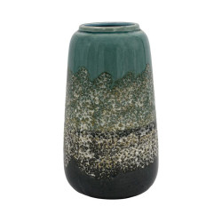 ΚΕΡΑΜΙΚΟ ΒΑΖΟ  FL2361 ΠΡΑΣΙΝΟ-ΓΚΡΙ ΧΡΩΜΑ 19x32εκ