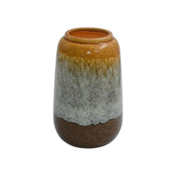 ΚΕΡΑΜΙΚΟ ΒΑΖΟ  FL2362 ΚΑΦΕ-ΜΠΕΖ ΧΡΩΜΑ 17x26εκ